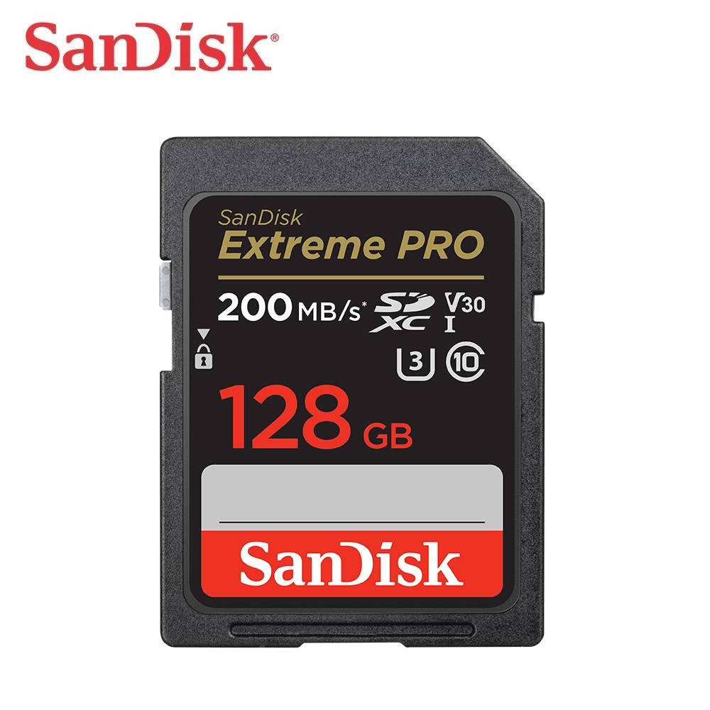 【SanDisk】Extreme Pro 128GB SDXC UHS-I V30 記憶卡(讀取達200MB)