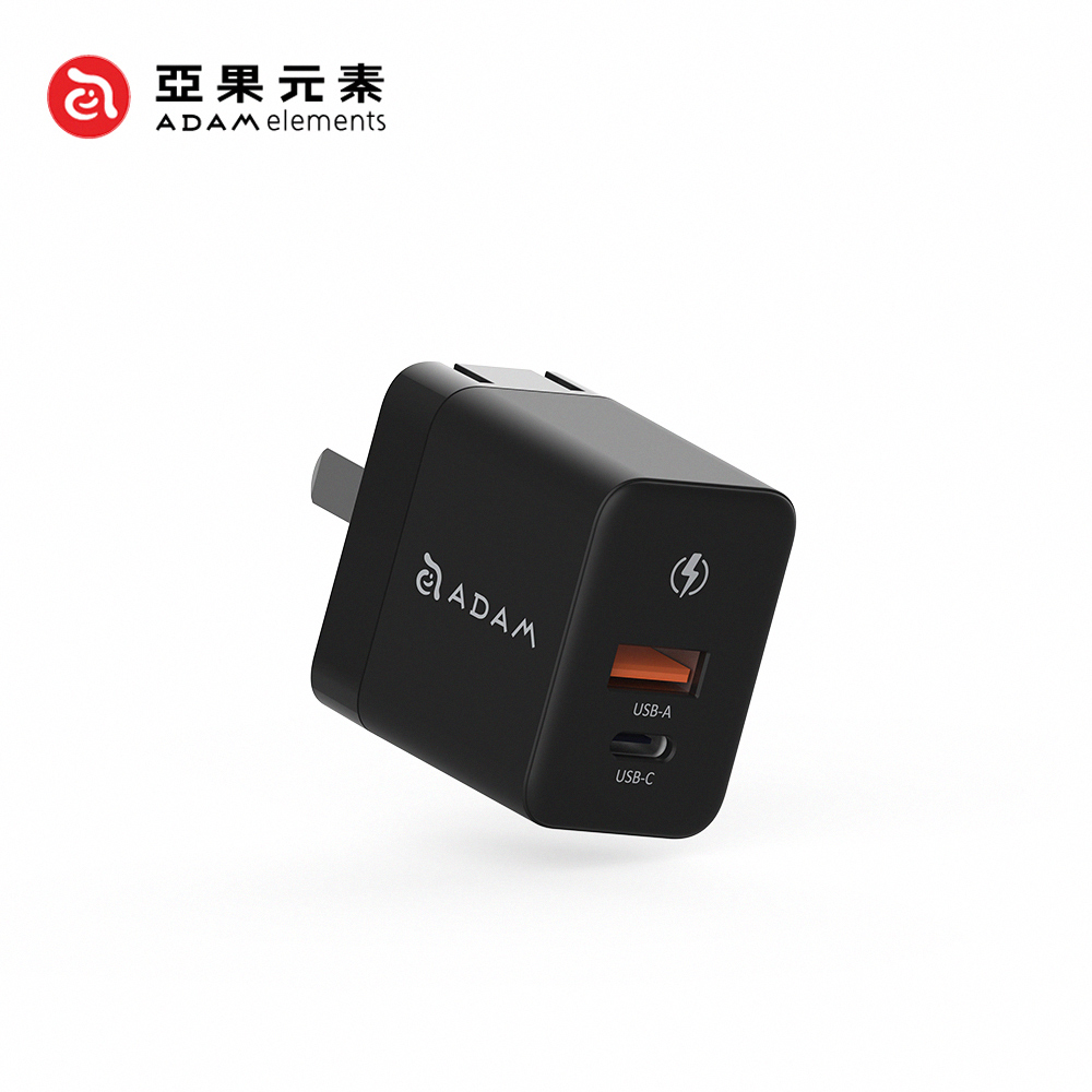 【亞果元素】OMNIA X35A GaN 35W 雙孔迷你快速電源供應器/充電器-黑色