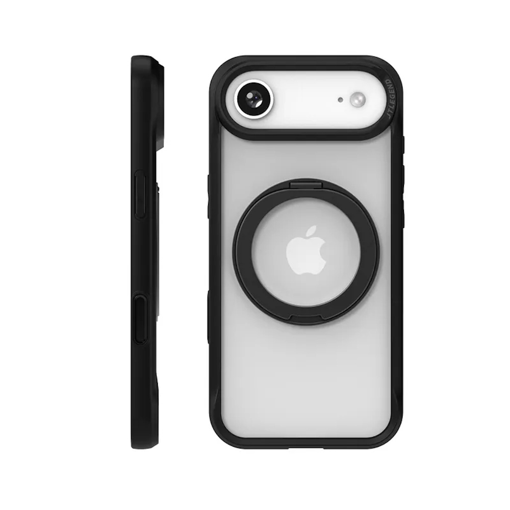 JTLEGEND iPhone Air Rex Mag Stand 終極防摔磁吸支架殼 曜黑