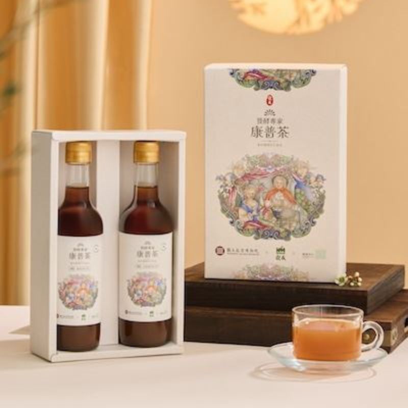【DOZO嚴選】故宮聯名_康普茶禮盒( 百香果紅茶口味+蜜香紅茶口味)