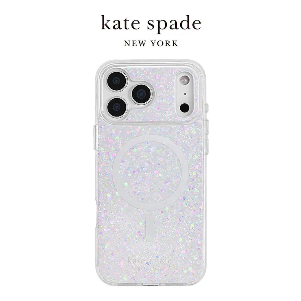Kate Spade iPhone 17 Pro 6.3 精品磁吸防摔殼 銀河星鑽