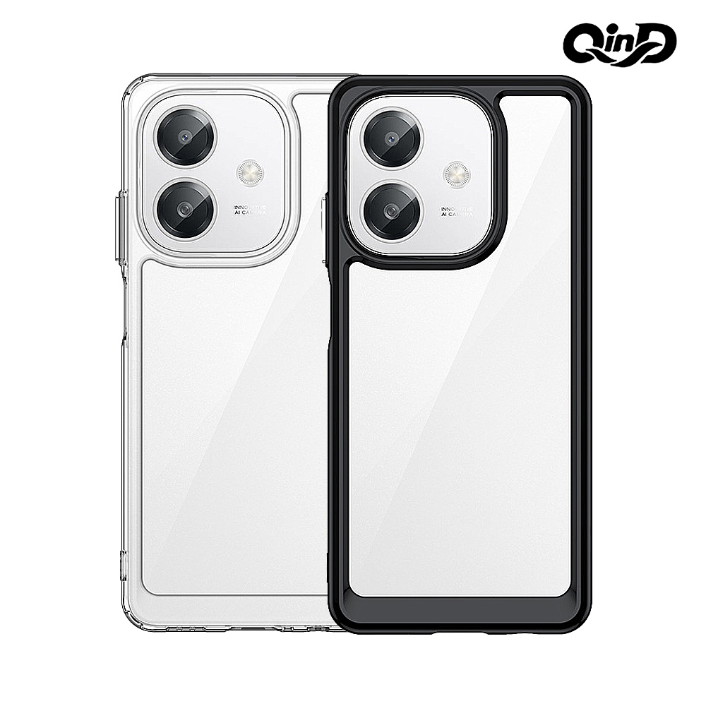 QinD OPPO A3x 5G 雙料太空殼(透明)