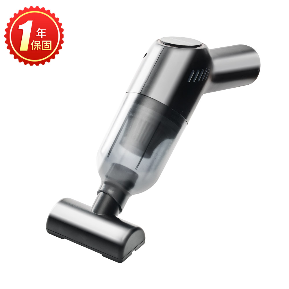 【安伯特】小旋風車用吸塵器 (國家認證 一年保固) 無線手持 車家兩用 強勁吸力 USB充電-黑色