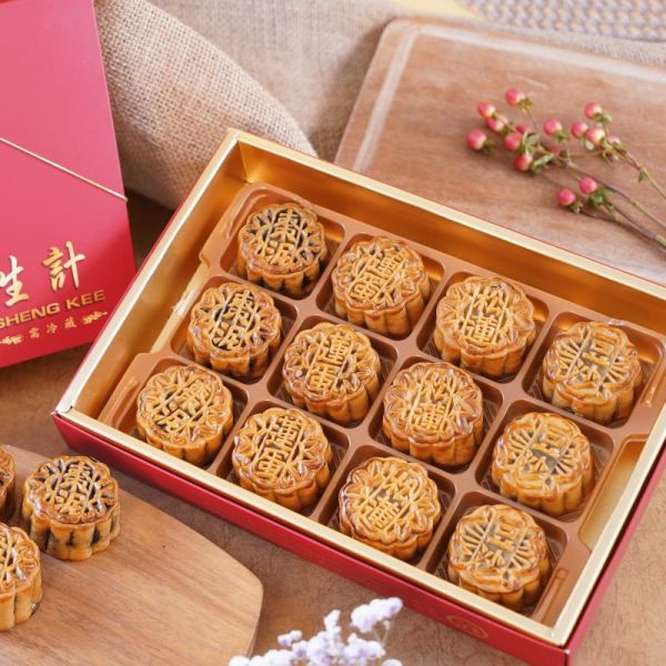 【DOZO嚴選】生計食品-雲裳綜合小月餅 12入(4口味_豆沙、棗泥、松子蓮蓉、蓮蓉蛋黃，各3入) x1盒