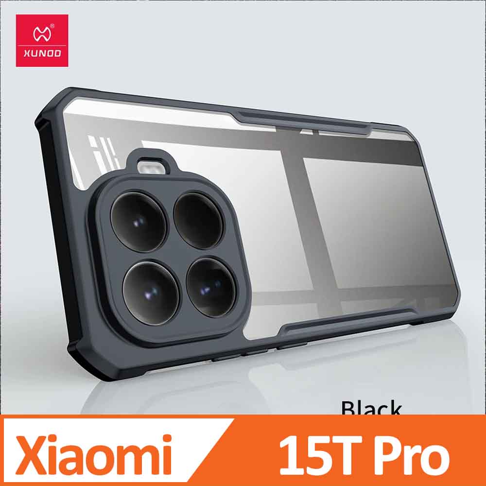 XUNDD 甲蟲系列 Xiaomi 15T Pro 防摔保護軟殼 炫酷黑
