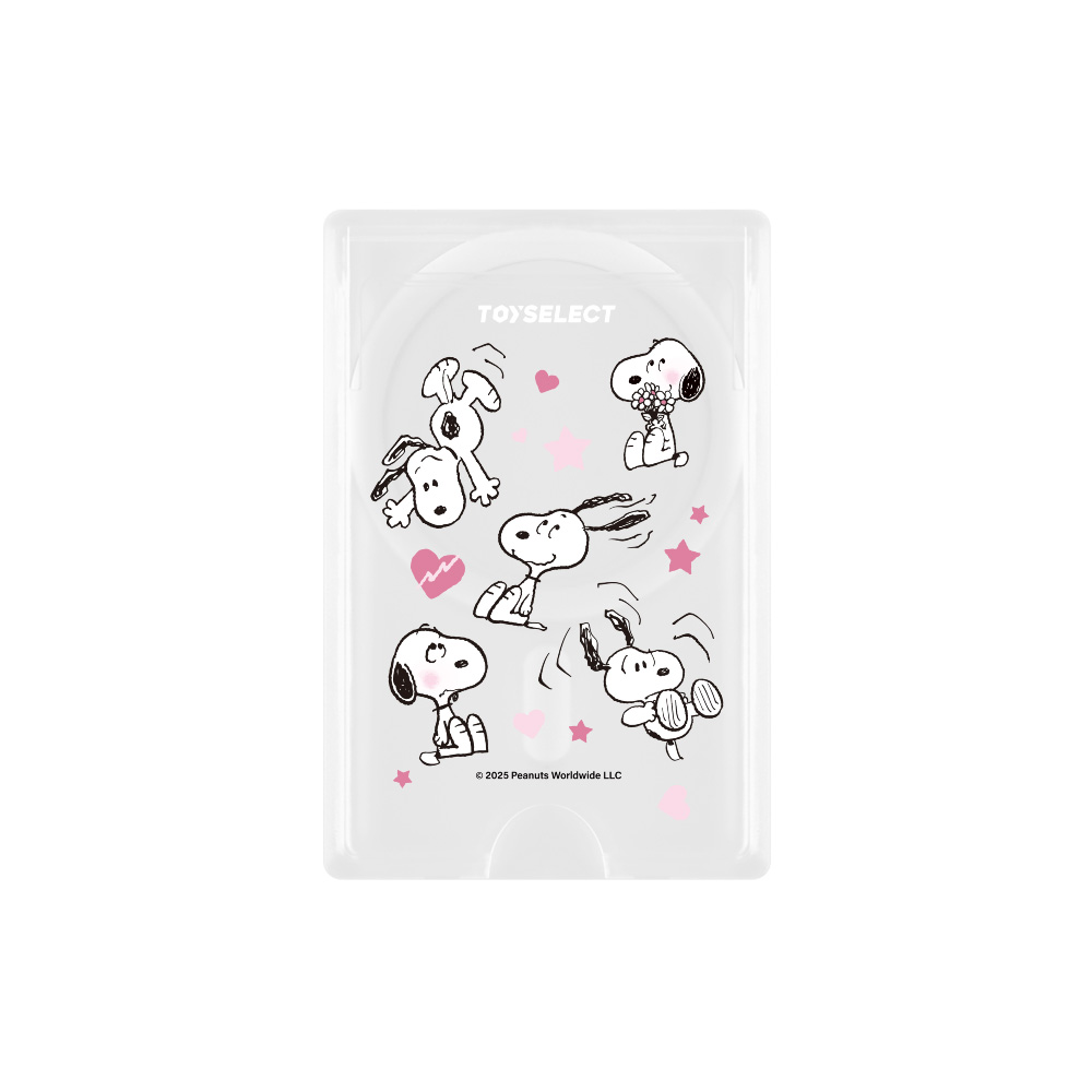 SNOOPY史努比害羞碎花MagSafe磁吸卡片夾