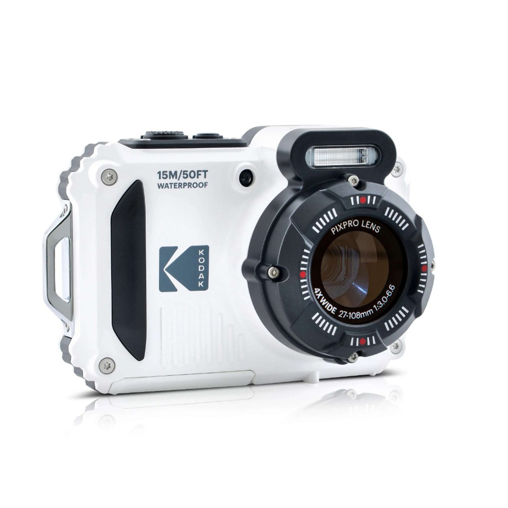 【Kodak 柯達】WPZ2 4倍光學變焦 防水數位相機-白色