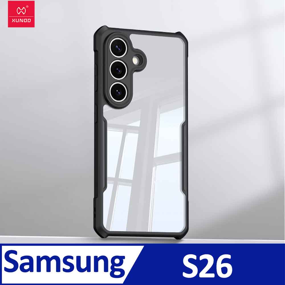 XUNDD 甲蟲系列 SAMSUNG Galaxy S26 防摔保護軟殼 炫酷黑
