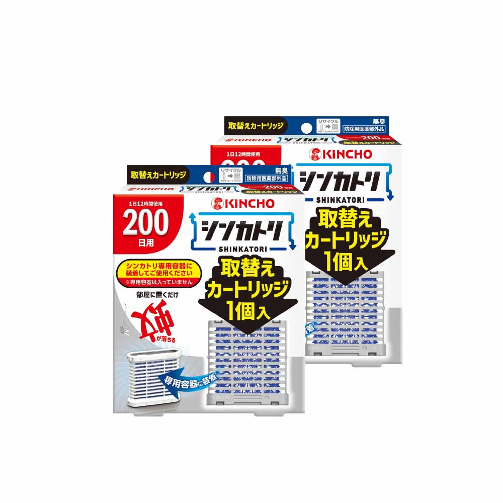 日本金鳥新蚊取屋內滅蚊器200替換匣芯x2入
