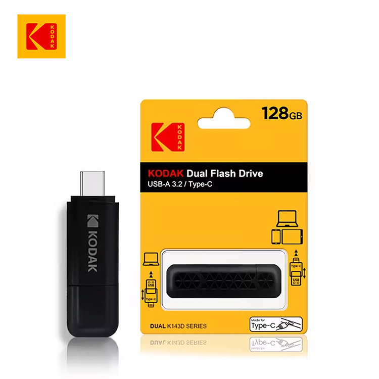 【Kodak 柯達】K143D USB-C 3.2 高速雙模式隨身碟-128G
