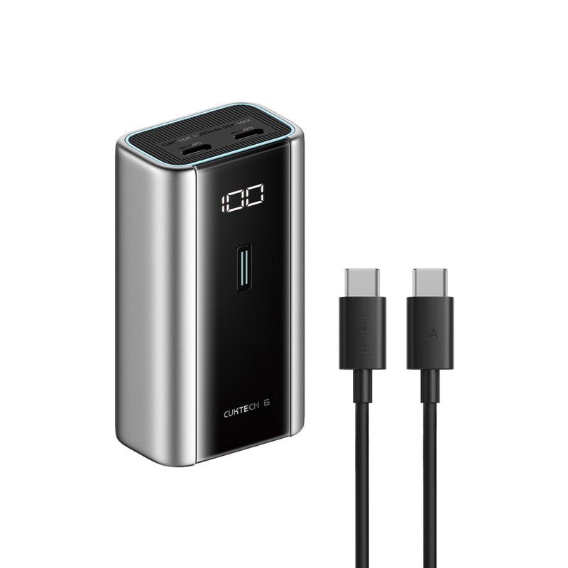【Wh+CCC標示】CUKTECH 酷態科 6號 55W 迷你型 快充行動電源 6000mAh (PB060) -灰色