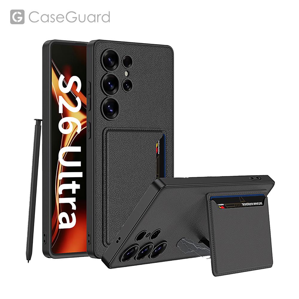 CaseGuard SAMSUNG S26 Ultra 卡片收納站立式殼 黑