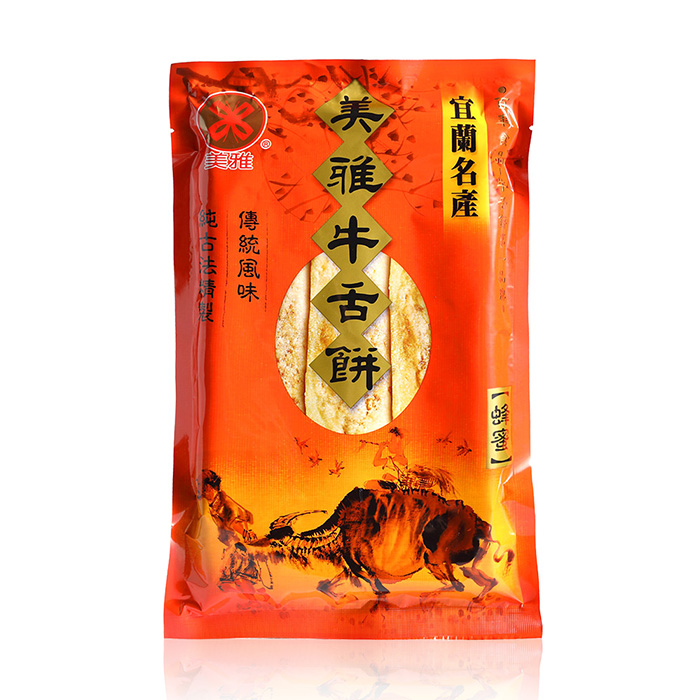 美雅宜蘭餅 輕脆超薄牛舌餅-蜂蜜 x9包