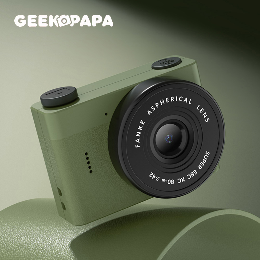 【GEEKPAPA 極客爸爸】A5mini復古迷你數位相機-綠色