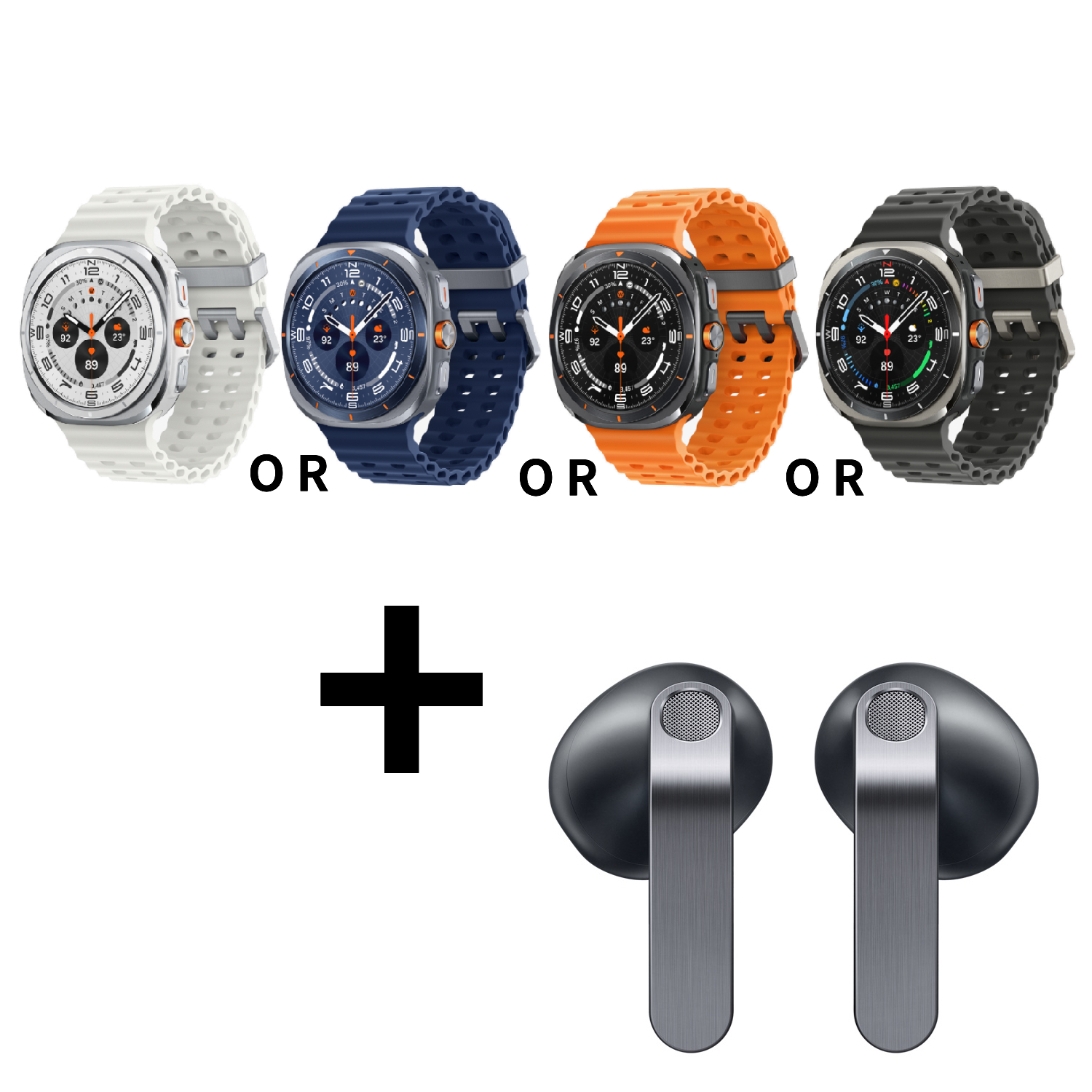 【1+1賣場】Galaxy Watch Ultra(2025) LTE 47mm+Buds4 黑