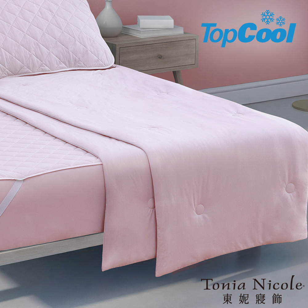 【Tonia Nicole 東妮寢飾】TopCool冰凍銀抗菌涼感被-春櫻粉(單人)