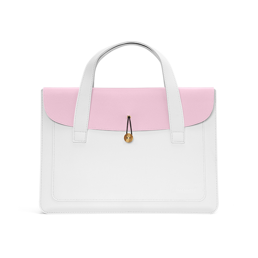 DUX DUCIS AURA 13-14吋 筆電手提包(米白/粉)