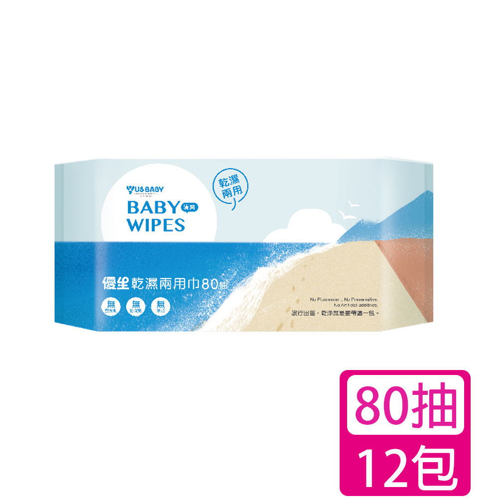 優生 乾濕兩用巾清爽型80抽*12包