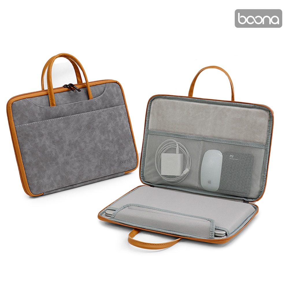 baona BN-Q016 手提電腦包(16吋)(灰棕)