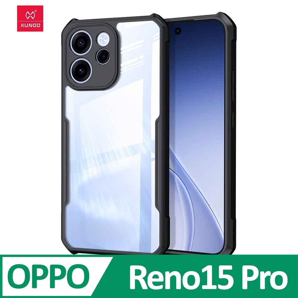 XUNDD 甲蟲系列 OPPO Reno 15 PRO 防摔保護軟殼 炫酷黑