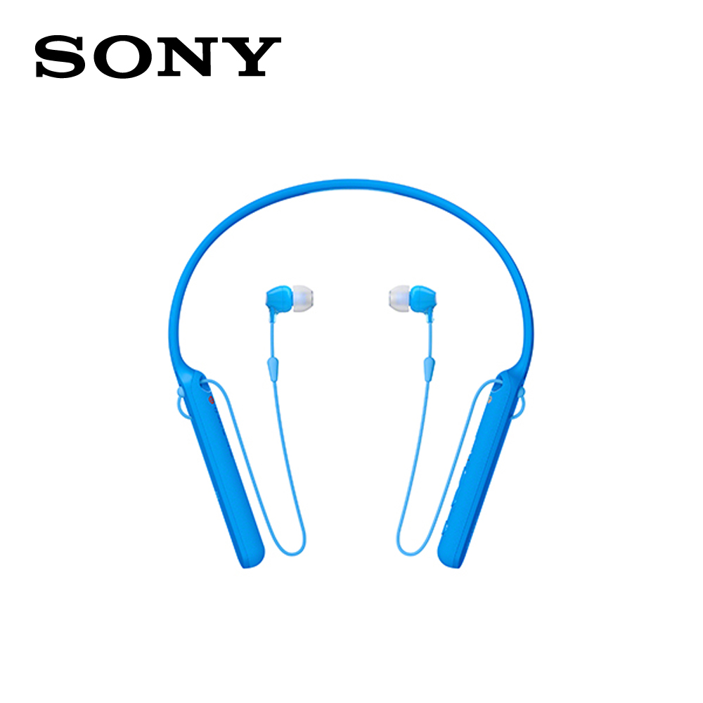 【SONY 索尼 】WI-C400 無線藍牙 頸掛入耳式 耳機 藍色