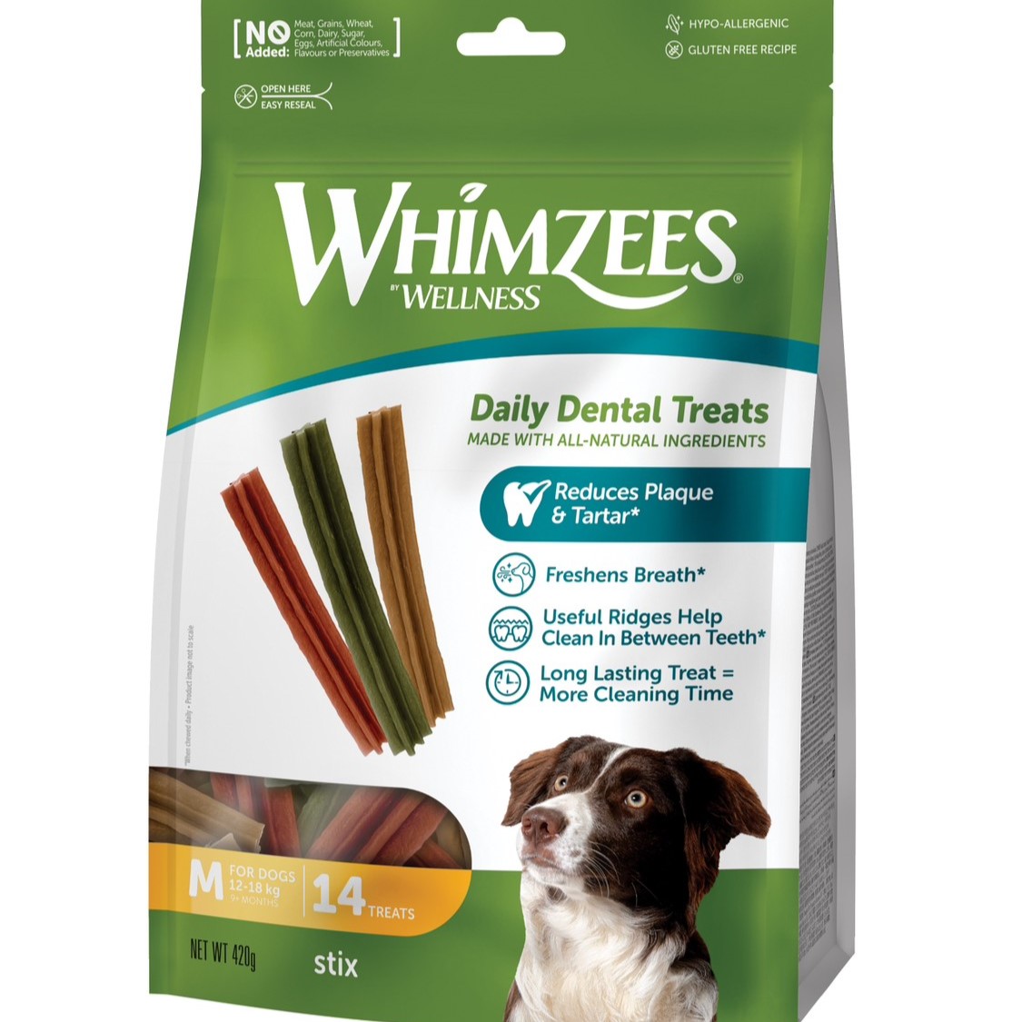 唯潔 WHIMZEES潔牙骨 六角長條超值包M號 減少牙垢 防牙周病 VOHC認證 狗潔牙骨 最新效期
