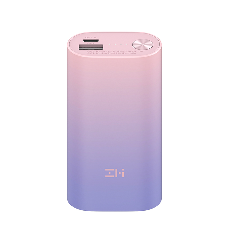 ZMI PD 30W 行動電源 10000mAh (QB818) 輕量款 迷你便攜 外出必備-粉色