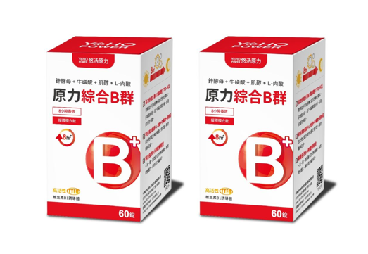 悠活原力 原力B群長效緩釋錠(60入/瓶)【兩入組】