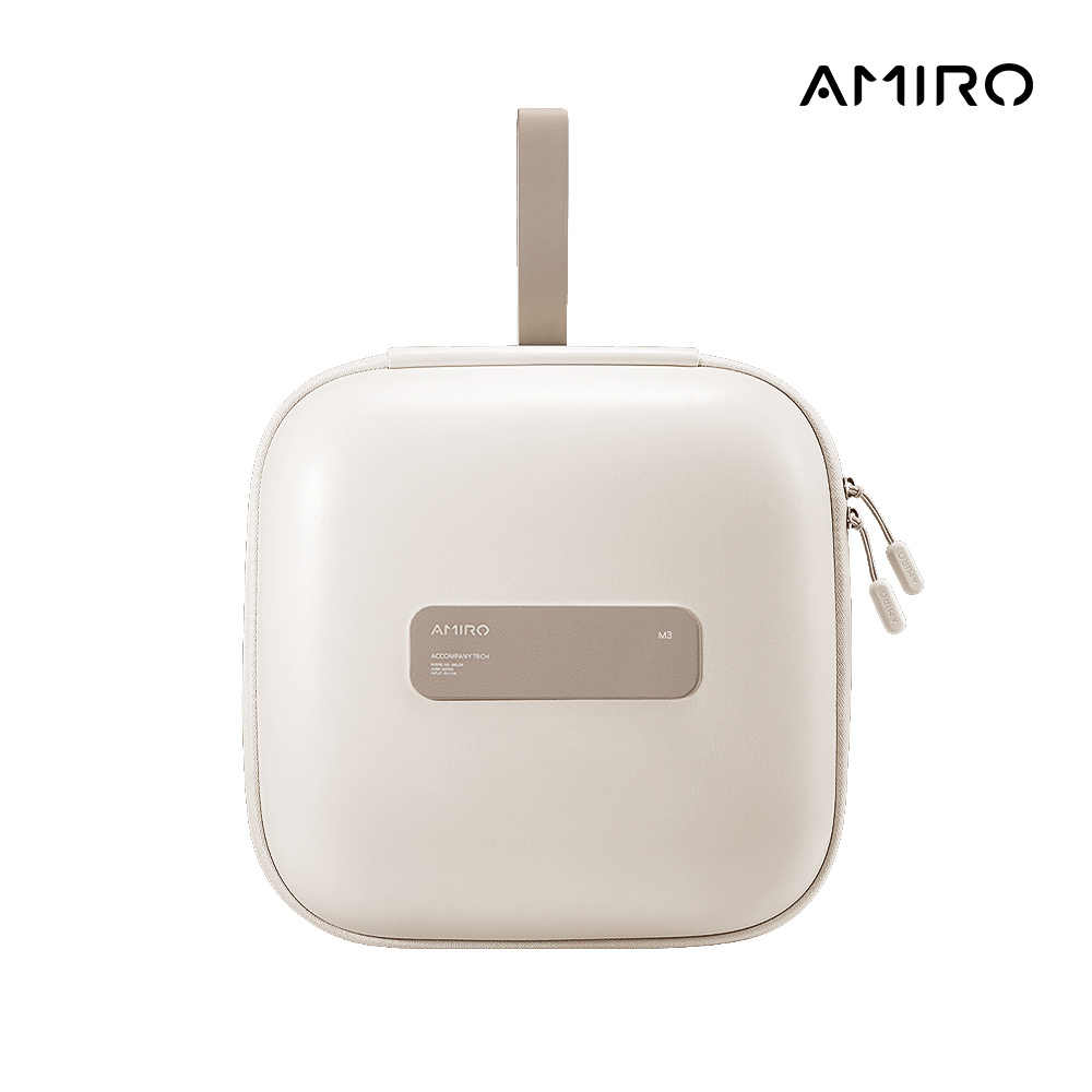 AMIRO Cube S系列 M3 行動LED磁吸美妝鏡折疊收納化妝箱-白色