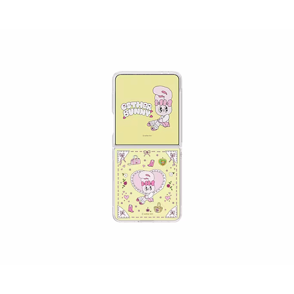 SAMSUNG Galaxy Z Flip7 5G Esther Bunny主題式感應保護殼 黃