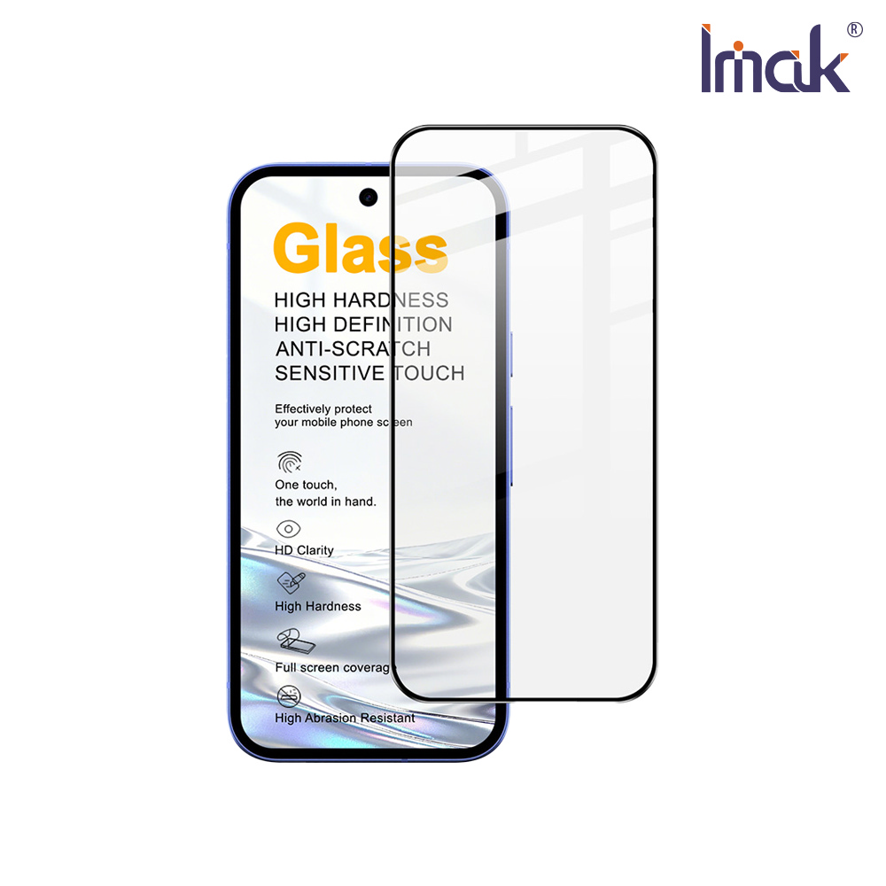 Imak 艾美克 Google Pixel 10a 鋼化玻璃貼(黑邊)(可指紋解鎖)