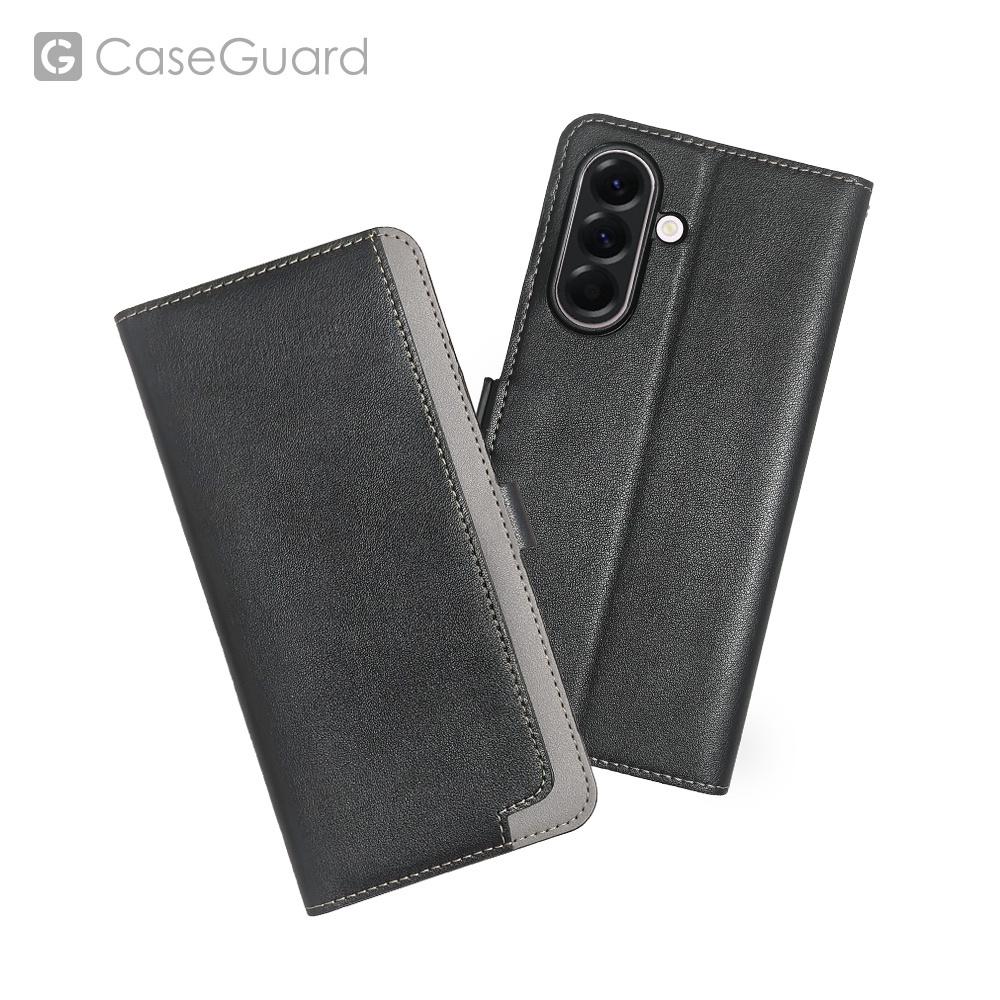 CaseGuard SAMSUNG A57 側掀站立式皮套 黑