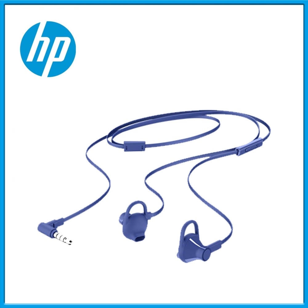 【HP 惠普】L型接頭150耳麥-藍色