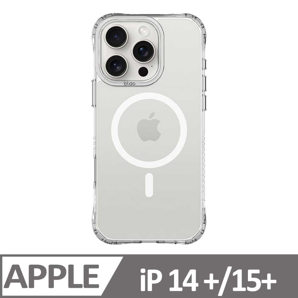 iPhone 14 Plus/15 Plus 6.7吋 BLAC Glacier冰川抗黃防摔MagSafe iPhone手機殼