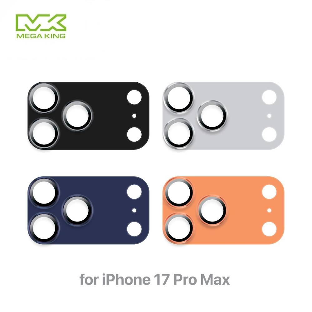 MEGA KING iPhone 17 Pro Max 一體藍寶石鏡頭貼 黑