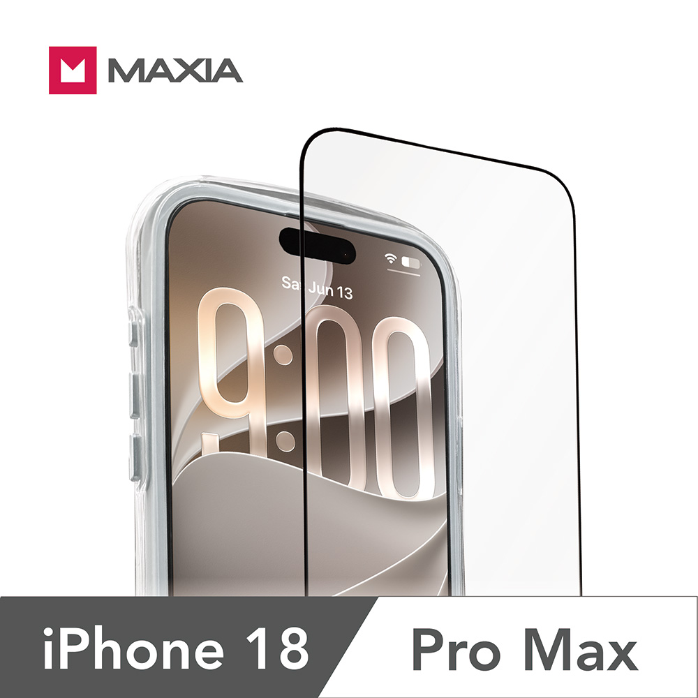 【MAXIA】iPhone 18 Pro Max 康寧玻璃保護膜 6.9吋（兼容iPhone17 Pro Max）