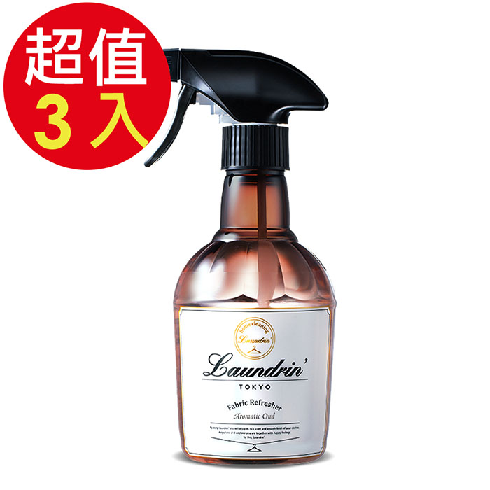 Laundrin 朗德林 香水系列芳香噴霧(木質花香)x3入(370ml/入)