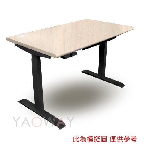 JT.JiTi ONEH電動升降桌120 x 70_7182沙丘柚木+黑腳【耀偉】