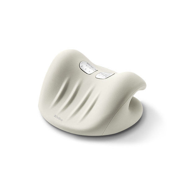 【DOZO嚴選】3ZeBra-頸椎熱敷牽引枕_米白色