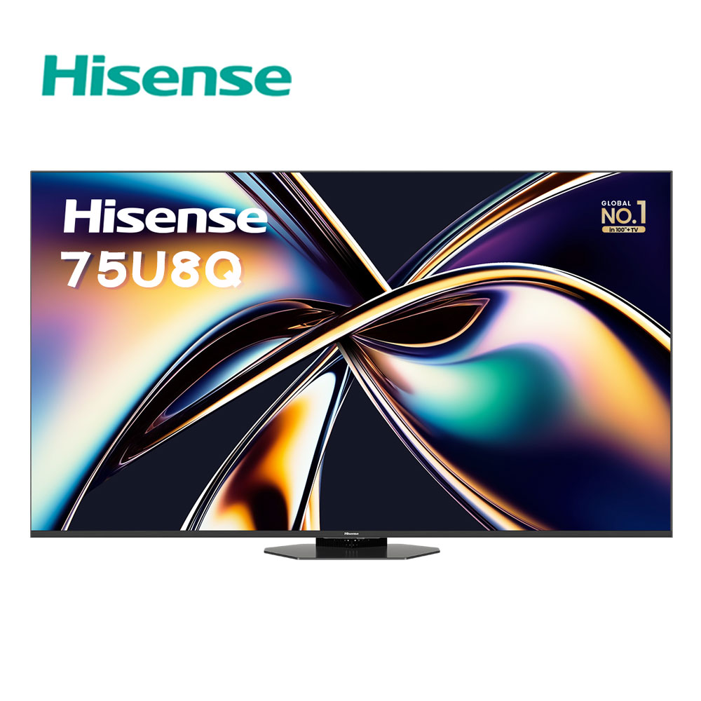 【含基本安裝】海信 Hisense 75吋 75U8Q Mini LED 量子點 4K 智慧顯示器 電視