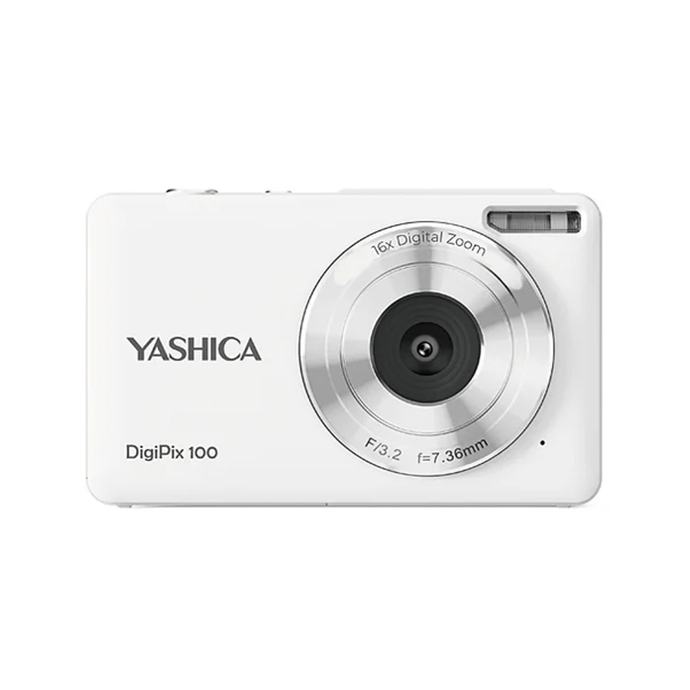 【YASHICA 日本雅西卡】 DigiPix 100 金屬輕薄DC數位相機-白色