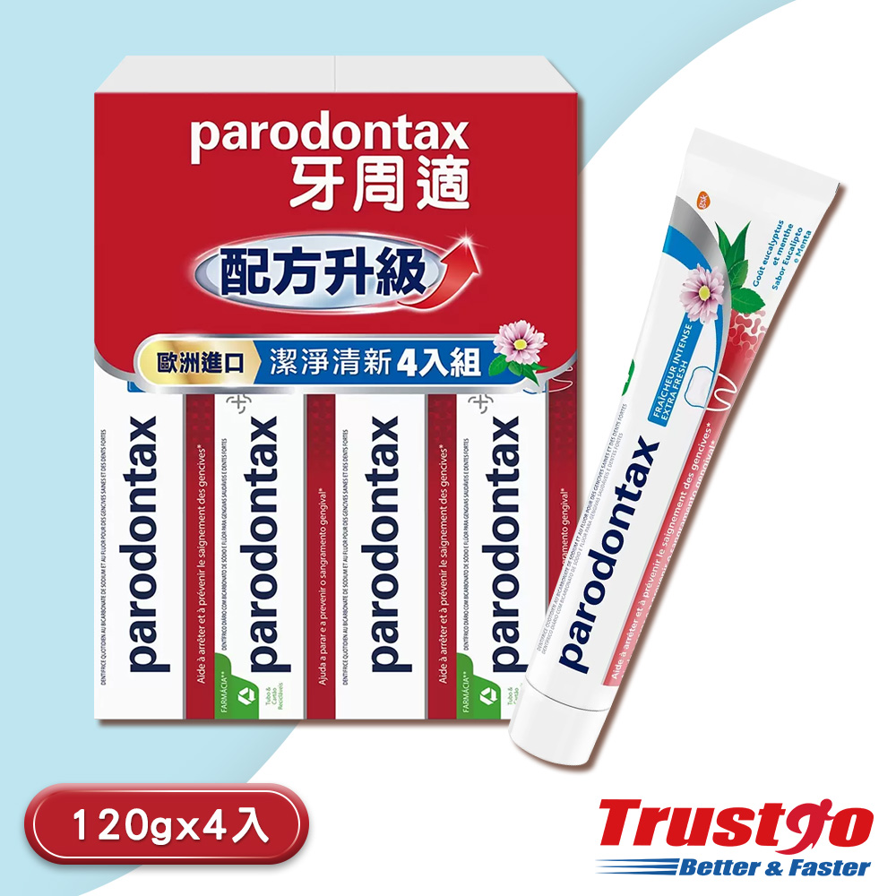 【美式賣場】Parodontax 牙周適 牙齦護理牙膏(120公克x4入/組)