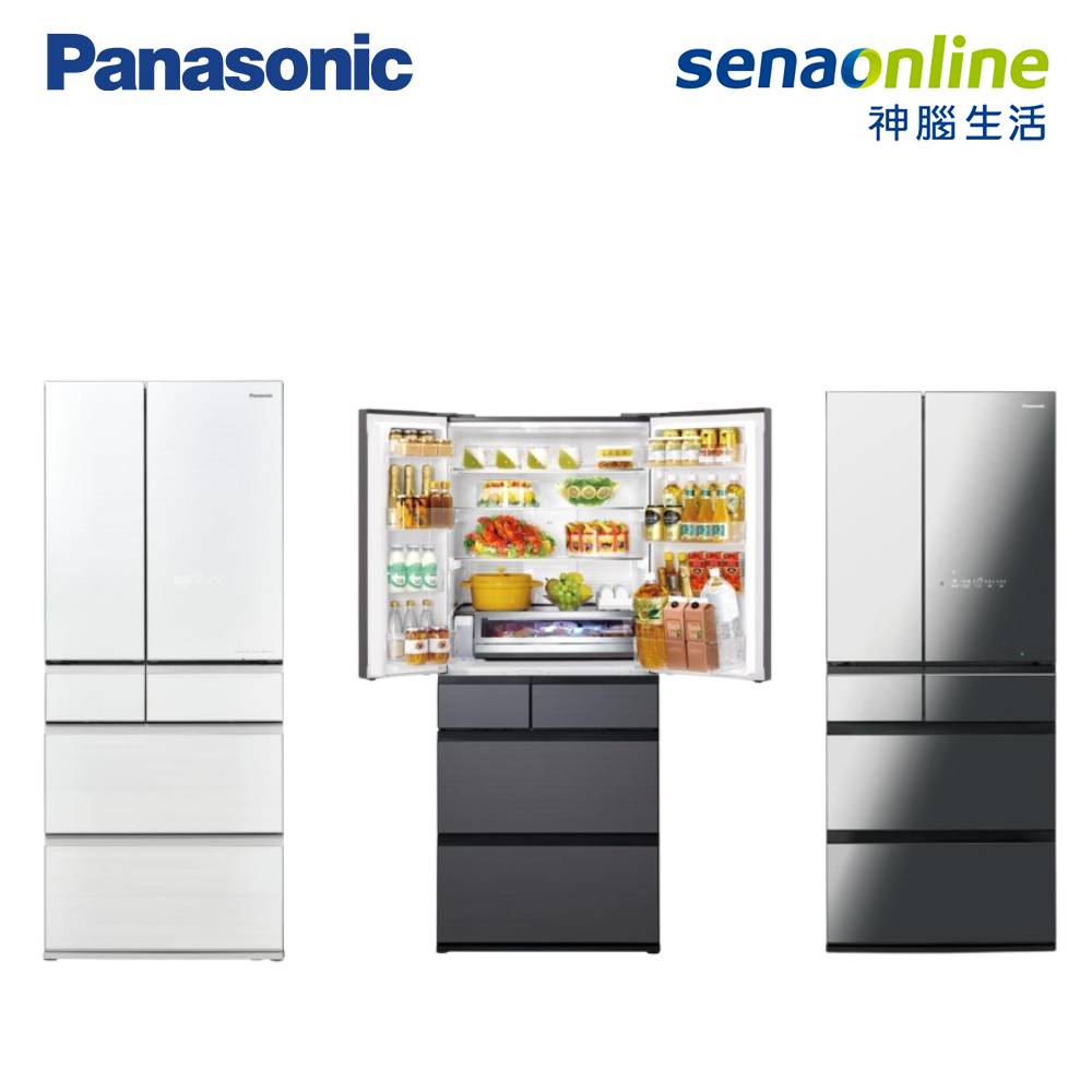 Panasonic NR-F653WX-X1 650L 日本製無邊框鏡面六門玻璃冰箱