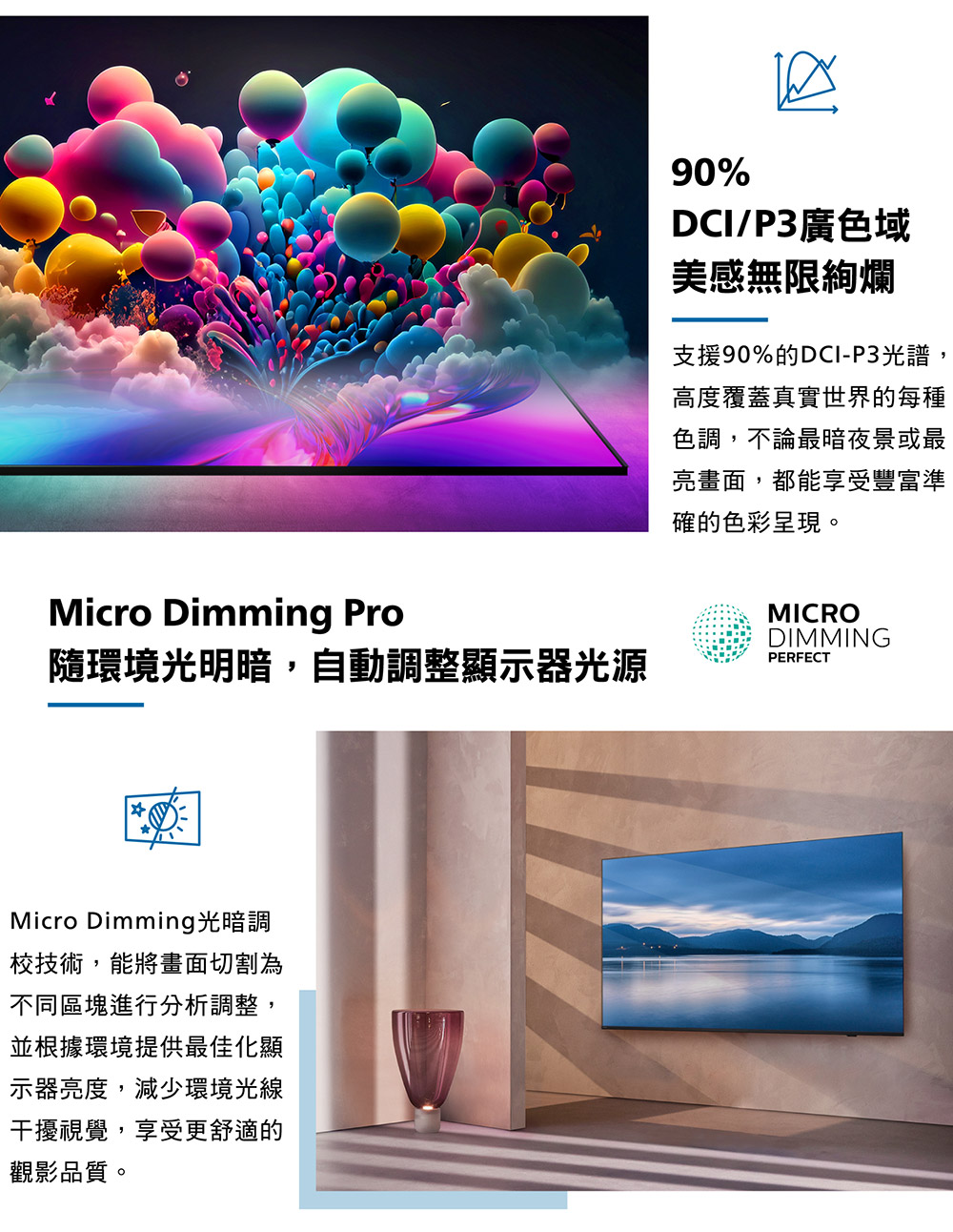 隨環境光明暗,自動調整顯示器光源