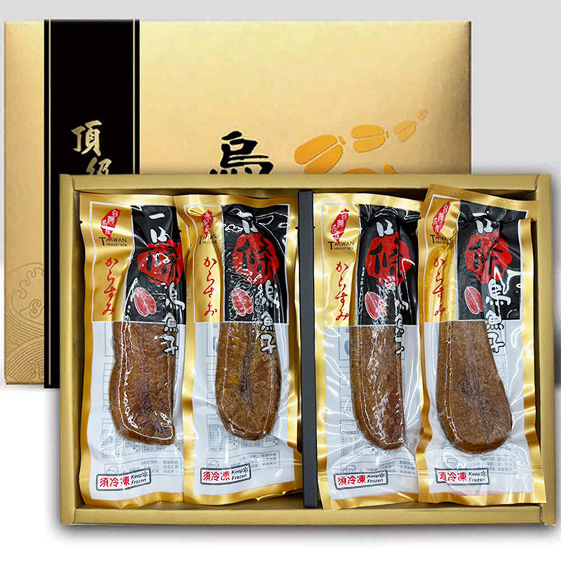 晶鱻烏金 燒烤一口條烏魚子 金賞禮盒+提袋