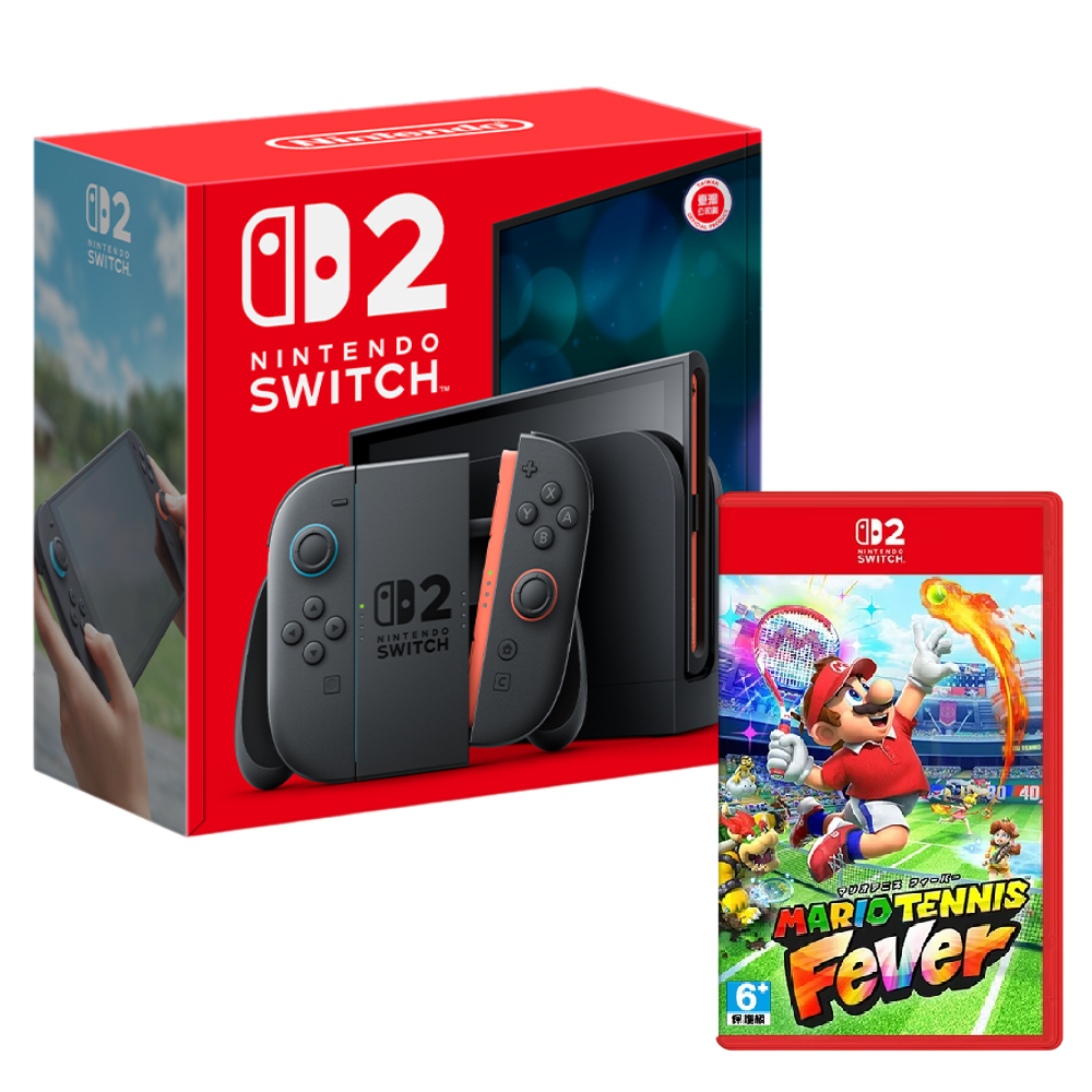 【健康地球生活獻禮】Nintendo Switch 2 主機 (台灣公司貨)+瑪利歐網球 狂熱 中文版
