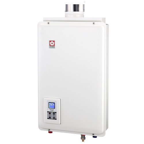 (原廠安裝需自費)櫻花16公升強制排氣(與H1680同款)熱水器數位式H-1680