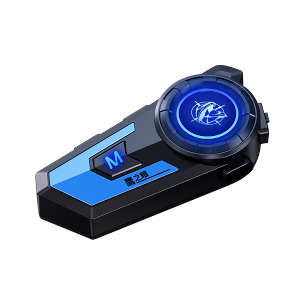 【鷹之眼】摩托車頭盔藍牙耳機-藍色 (國家認證 一年保固) 安全帽耳機 機車藍芽耳機 TA-E038