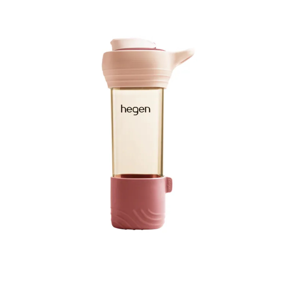 【hegen】Lifestyle PPSU 隨行輕量水瓶 450ml - 晨曦粉
