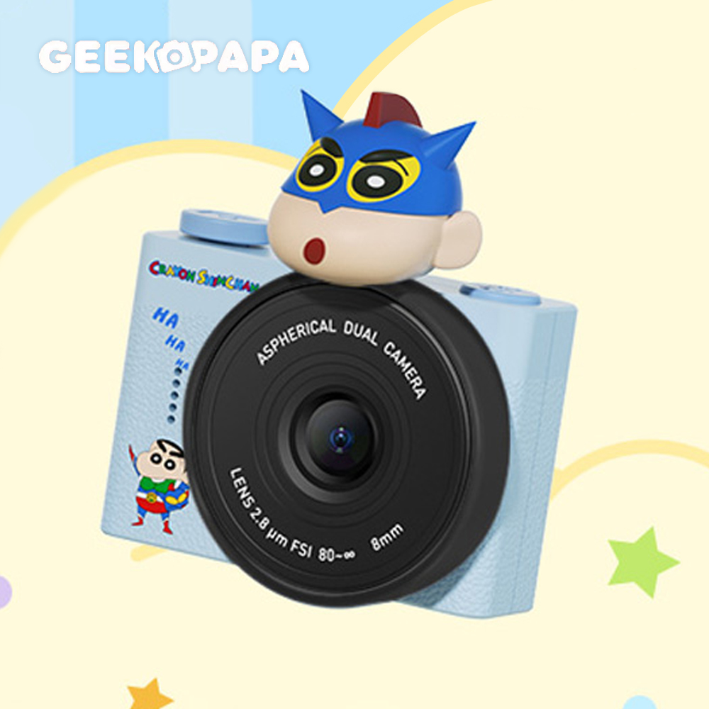 【GEEKPAPA x 蠟筆小新】A5mini迷你數位相機-動感超人小新